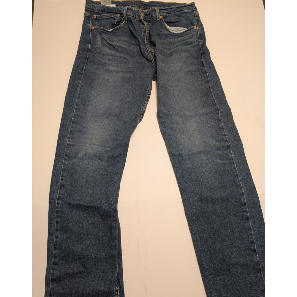 Levis 505 Regular Fit Straight Leg Mens Jeans‎ Blue Denim W36 L32 Medium Wash